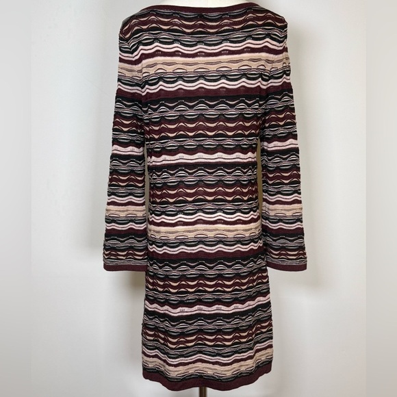 White House Black Market Multicolor Striped Sweater Tunic Women’s Size Medium - Picture 4 of 10